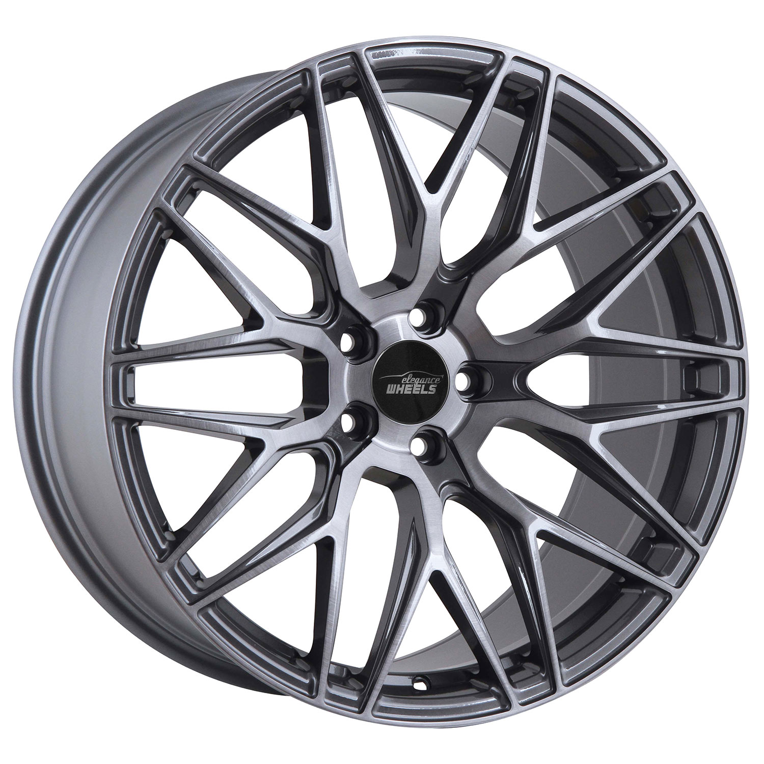 VW T5 T6 T6.1 Kombination 4x Elegance Whees E3FF Concave/Deep Concave Titanium brushed 9x20 & 10x20
