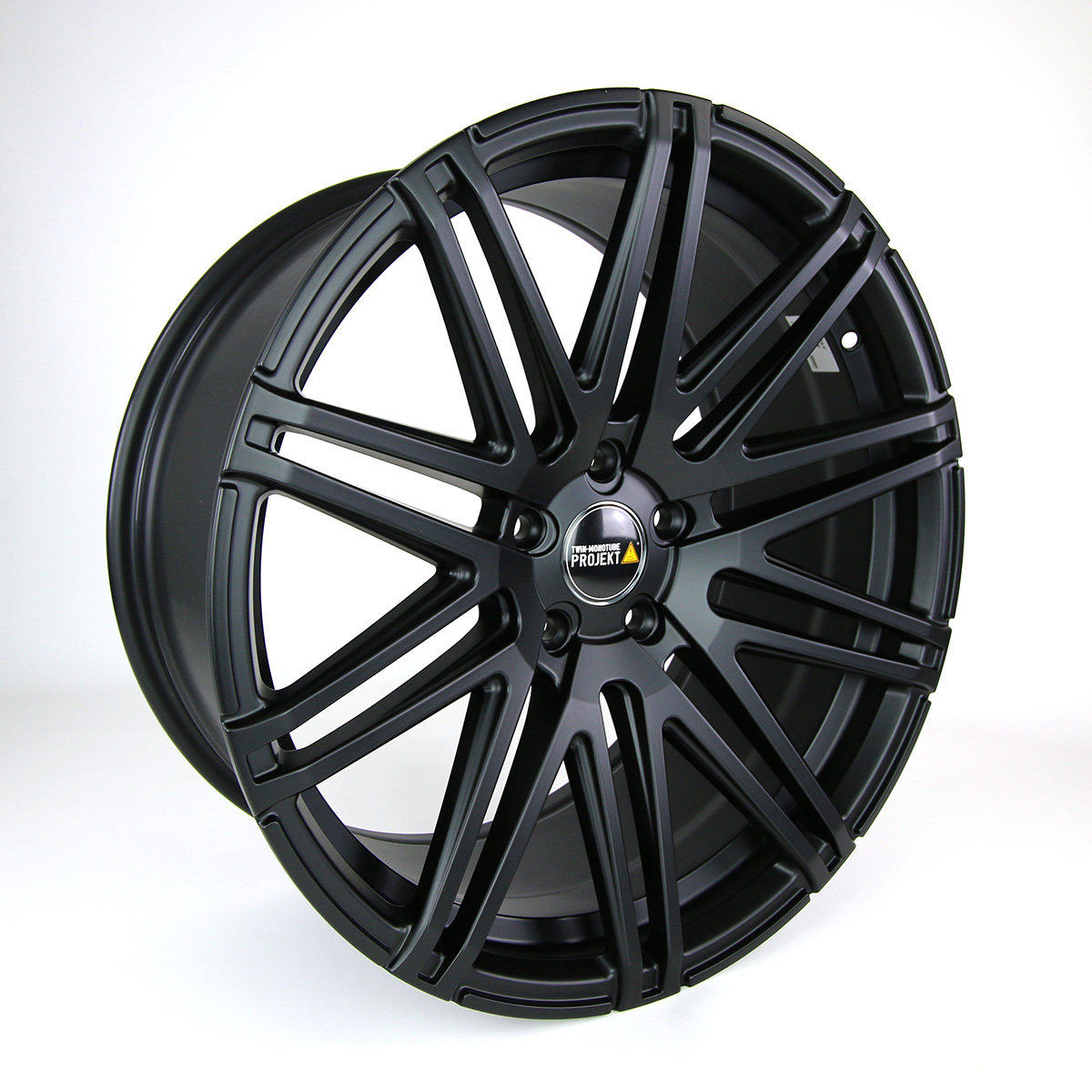 Felge TWIN-MONOTUBE 9X20 ZOLL VA+HA ET42 IN SEIDENMATT-SCHWARZ, LEICHT KONKAV