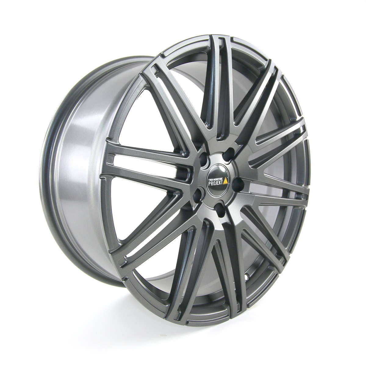 Felge TWIN-MONOTUBE 9X20 ZOLL VA+HA ET42 IN GUNMETAL, LEICHT KONKAV