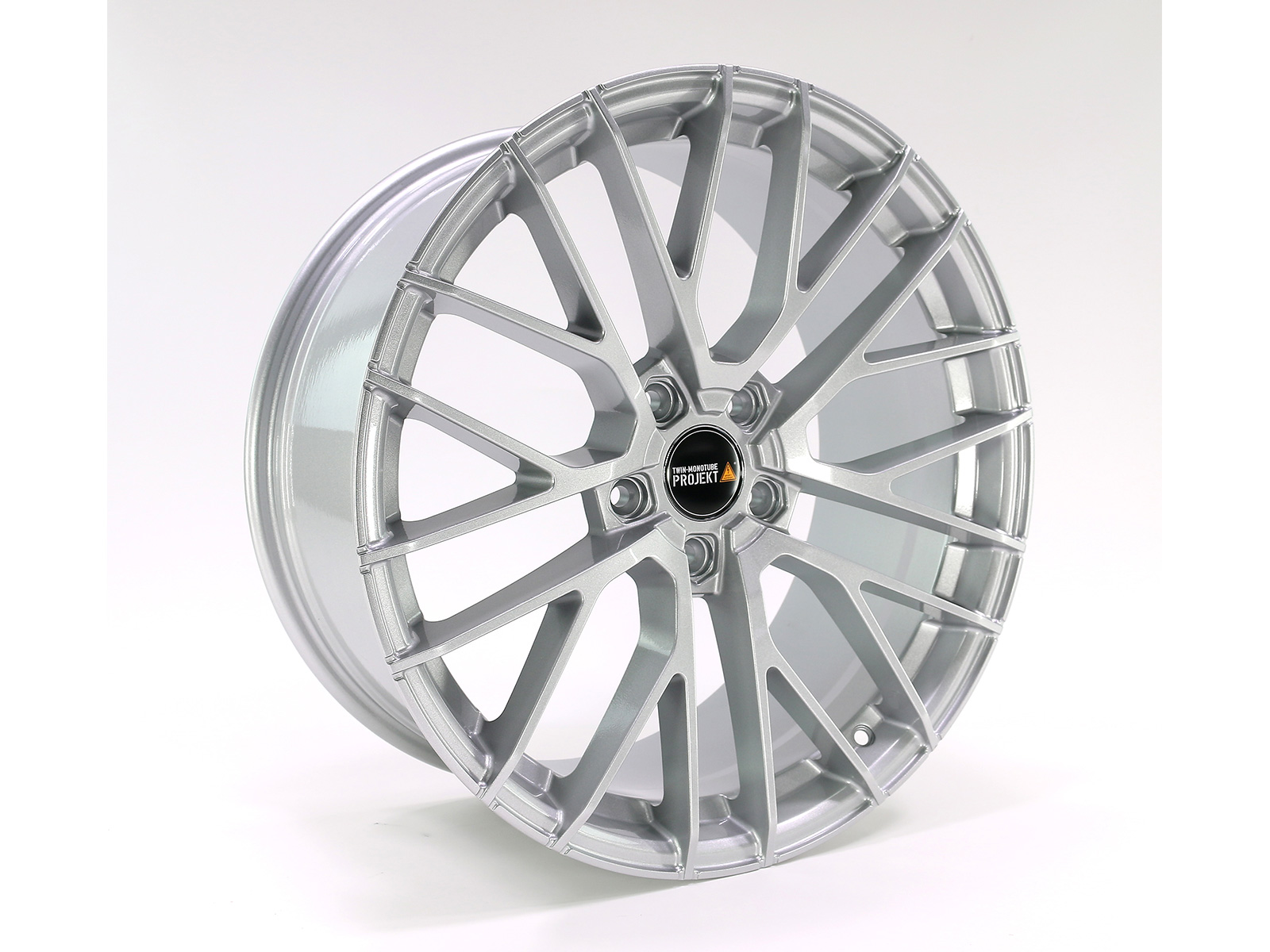 Felge TWIN-MONOTUBE-20.2, 9X20 ZOLL HA ET39 IN MAGNESIUM-SILBER, DEEP KONKAV