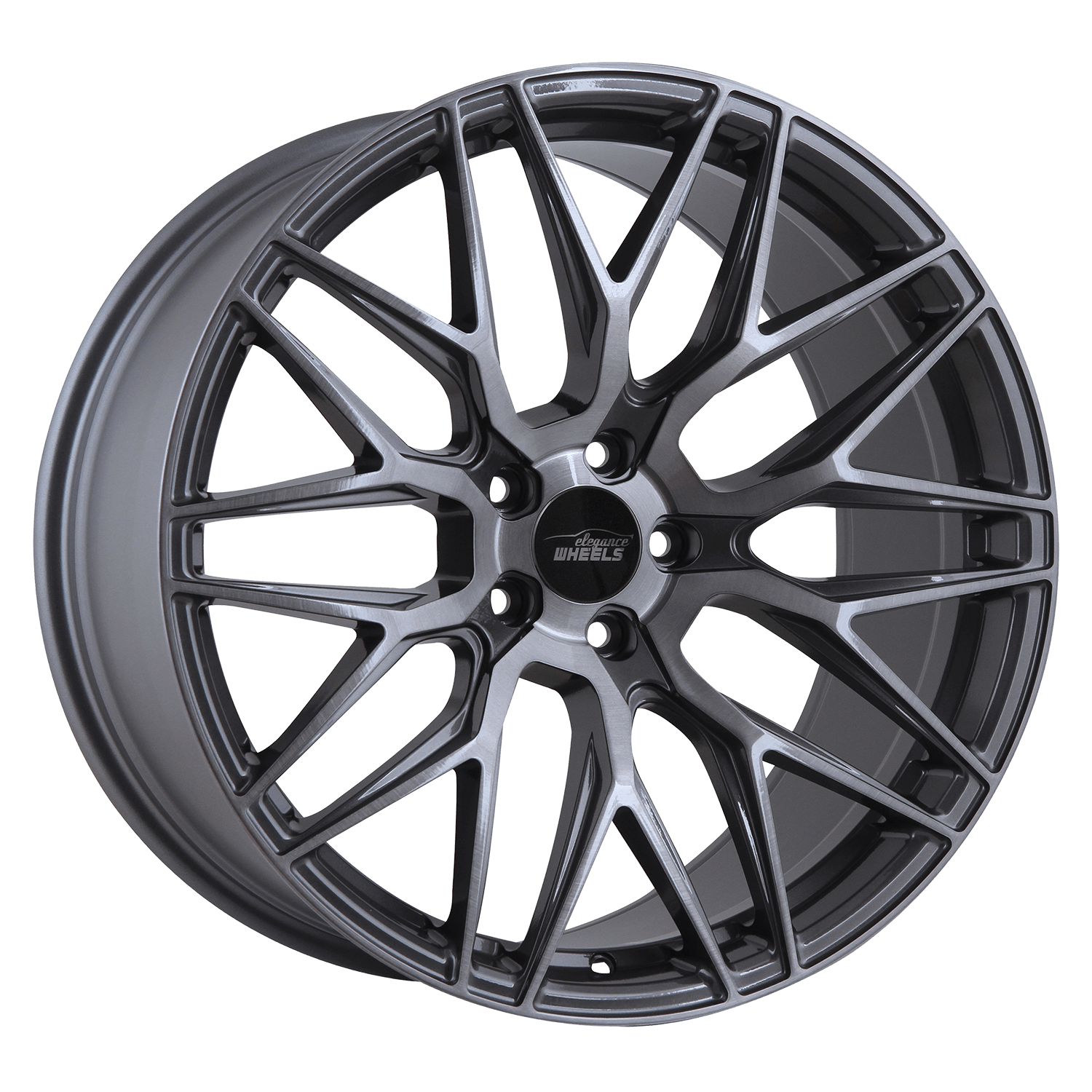E 3 FF Deep Concave 10,5x21 5x112 ET45 Titanium brushed