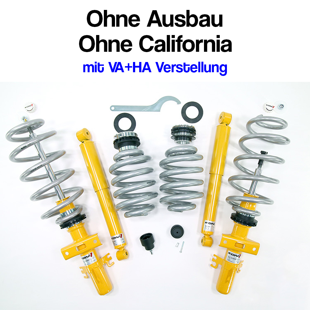 T5 T6 T6.1 Höherlegungs-Gewindefahrwerk OHNE California oder Ausbauten mit normaler Ausführung