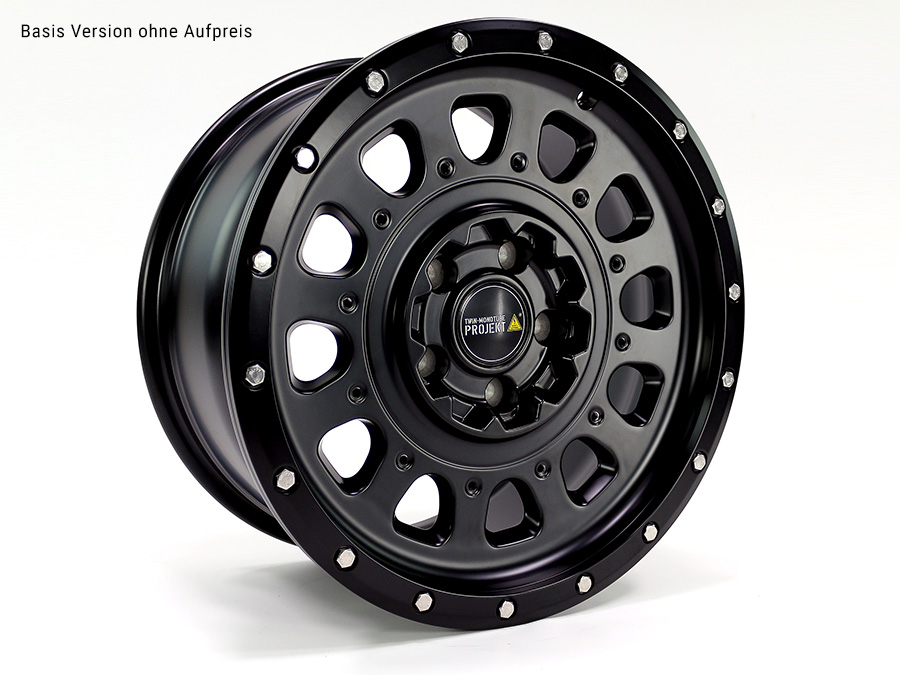 VW T5 T6 und T6.1 5x120 8x17 Zoll ET40 TWIN-MONOTUBE-PROJEKT Schwarz Matt
