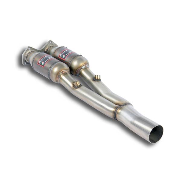 Supersprint Vorderrohr “Y-Pipe” mit Rechts + Links Sport Metallkatalysator passend für VW GOLF V R32