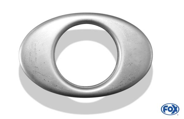 Deckel für Endrohr oval 140x90mm - Loch: 63mm