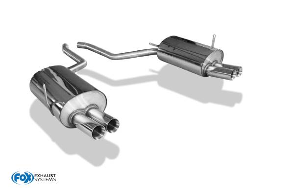 Fox Sportauspuff passend für BMW E38 730i/ 735i/ 740i - Ohne Stoßstangenausschnitt Endschalldämpfer