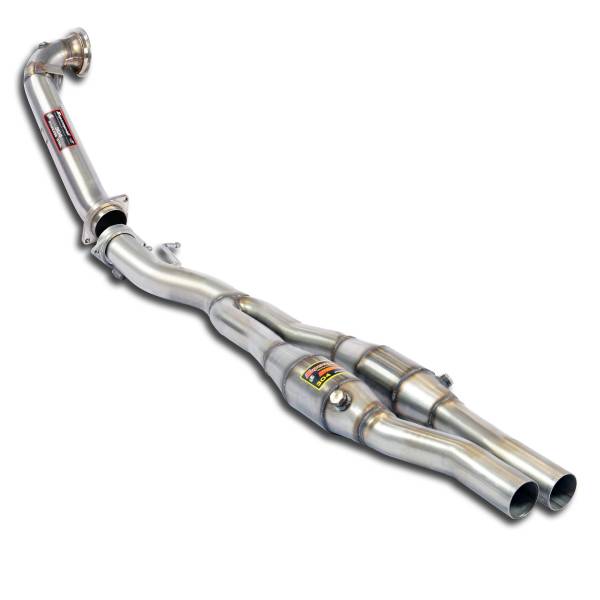 Supersprint Downpipe Kit + Metalkatalysator Rechts - Links 100CPSI(Ersetzt Pre-Katalysator) passend