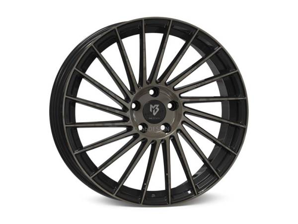 MB Design VR3 Rauchschwarz glänzend poliert Felge 7,5x18 - 18 Zoll 5x100 Lochkreis